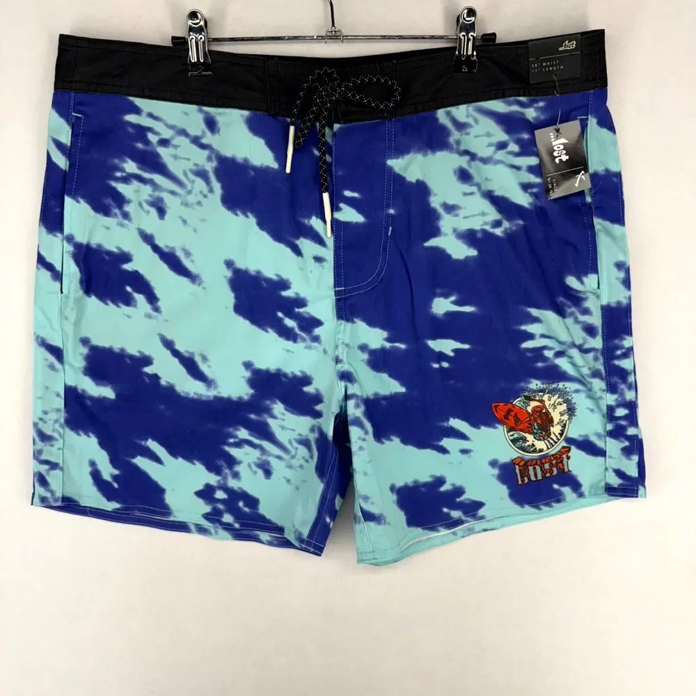 ...lost Mens Matrix Board Shorts Swim Size 38 7 Inseam‎ NEW